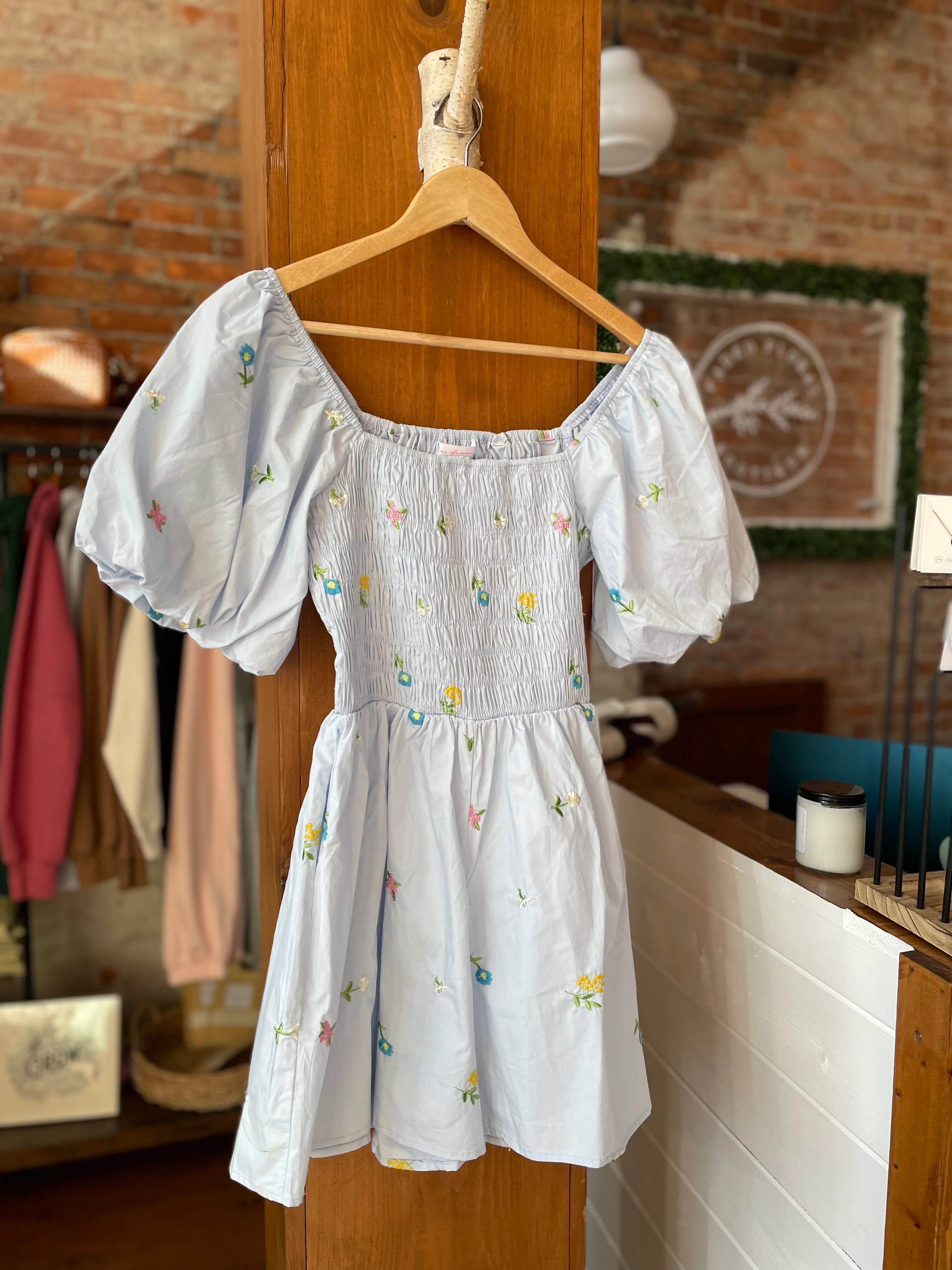 Fresh Blooms Light Blue Romper - Image 3