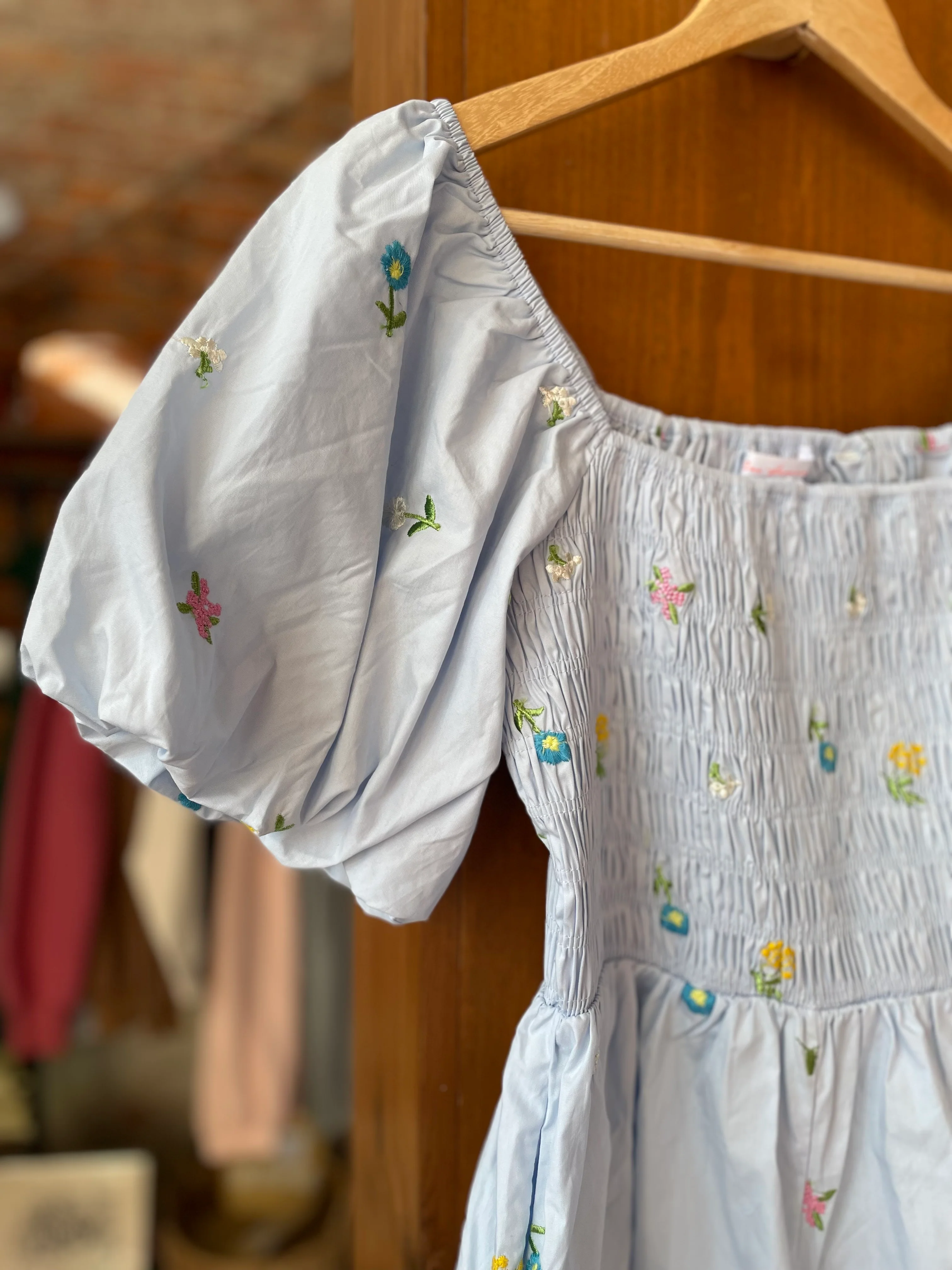 Fresh Blooms Light Blue Romper - Image 4