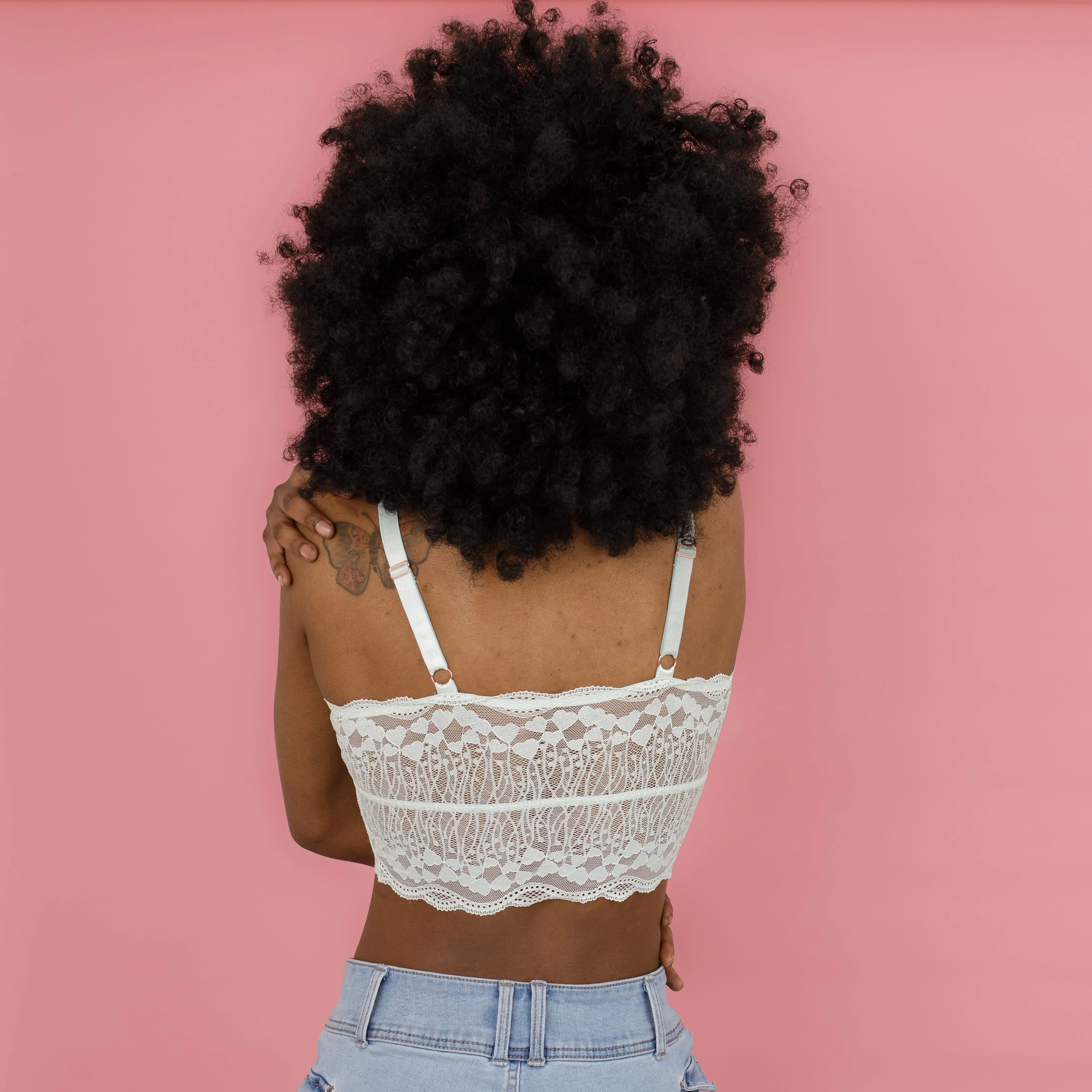 Luna Lace Bralette Mint - Image 3