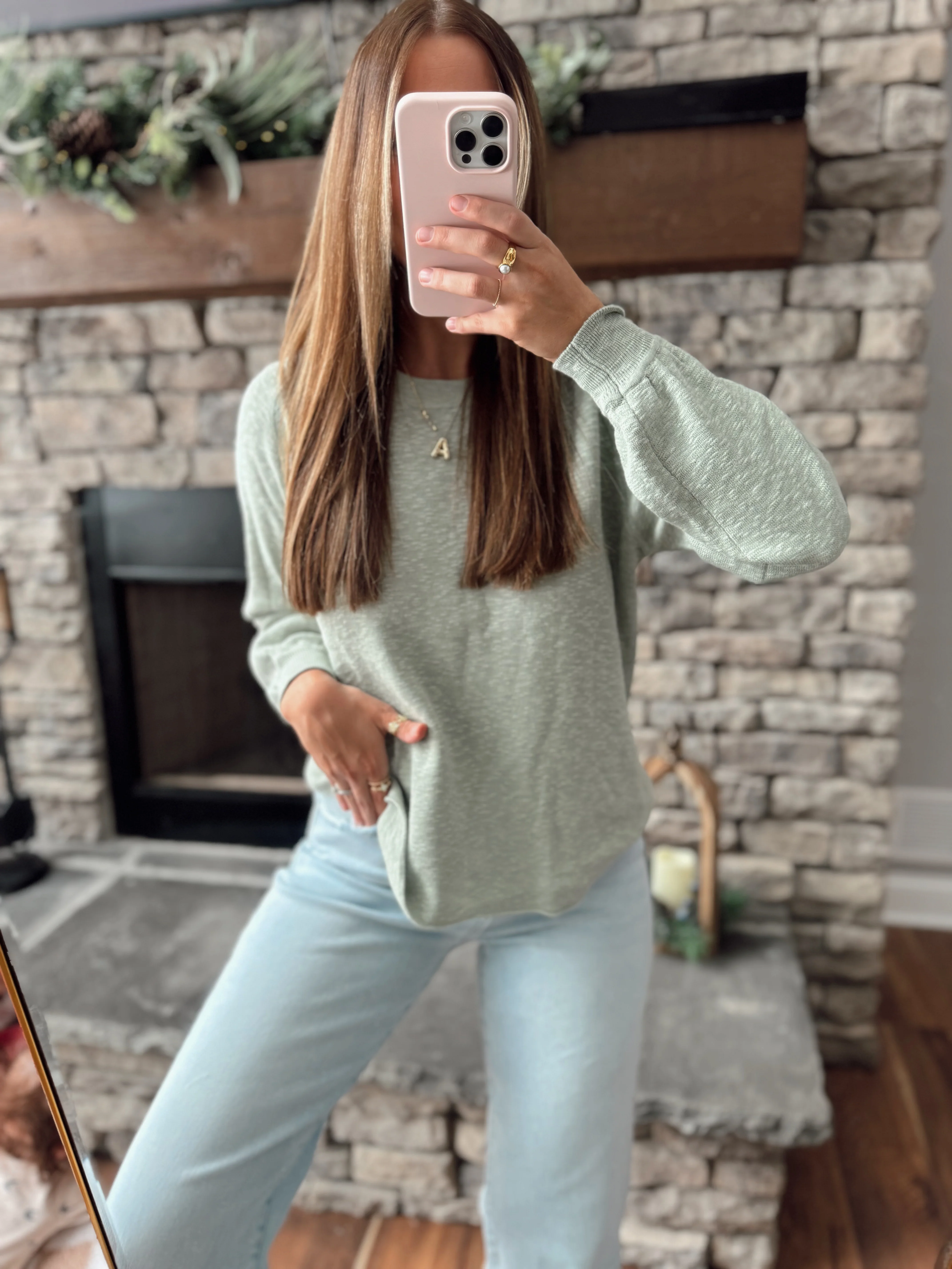 Sage Lightweight Bailey Sweater - Image 3